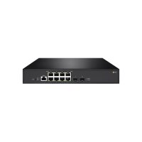 eneo NSMR-2008M0A Gigabit Switch Rack, Managed, 8x PoE, 2xSFP, max. 30W pro Port, internes Netzteil max. 150W
