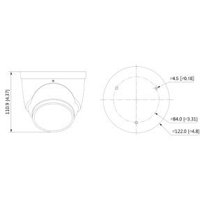 Dahua - IPC-HDW3449HP-AS-PV-0280B-S5-Black - IP - Eyeball