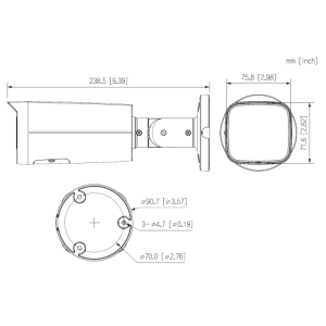Dahua - IPC-HFW2841TP-ZS-Black - IP - Bullet