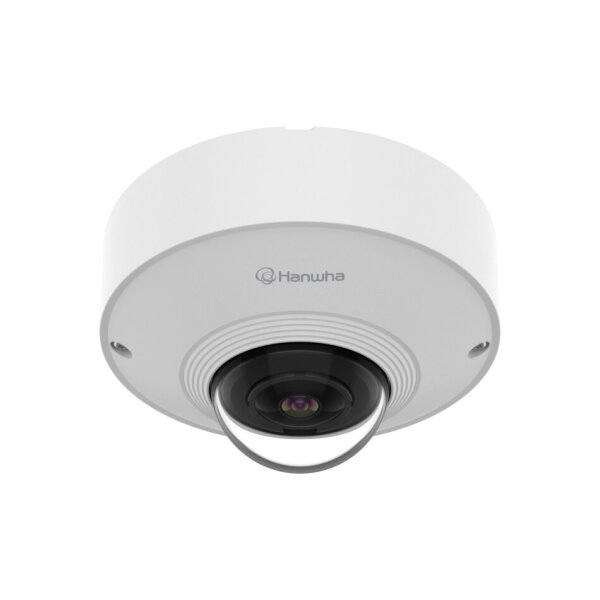Hanwha Vision QNF-C9010V "1/1,6"" Netzwerk Dome, Fix, Fisheye, Außen, Tag/Nacht, 3008x3008, Objektiv 1,76mm, WDR, PoE, IP66, IK10, NEMA 4X"