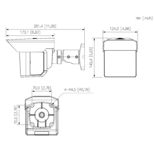 Dahua - IPC-MFW5241T2P-E3-ASE-0360/1200/2500B-QH - IP - Bullet - Reichweite