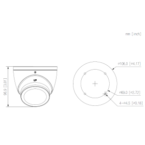 Dahua - HAC-HDW1239TP-IL-A-0280B-S3 - HDCVI - Eyeball