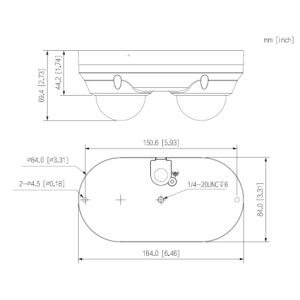 Dahua - IPC-HDBW2449FP-AS-E2-IL-0280B-Black - IP -Dome