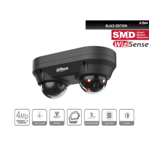 Dahua - IPC-HDBW2449FP-AS-E2-IL-0280B-Black - IP -Dome