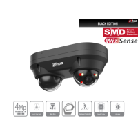 Dahua - IPC-HDBW2449FP-AS-E2-IL-0280B-Black - IP -Dome