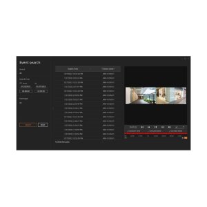 Hanwha Vision Wisenet Viewer NVR/DVR Management Software, Suche/Wiedergabe in Videos, Ereignis- und Rechteverwaltung
