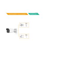 eneo INB-68M2812MJBA Netzwerk Kamera Bullet inkl. Anschlussbox 3840x2160, Tag/Nacht, WDR, AI, 2,8-12mm, IR, WL, 12VDC, PoE, IP67