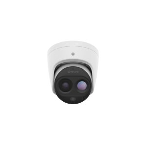Hanwha Vision TNM-C2722TDR Bi-Spektrum KI-Wärmebildkamera, QQVGA 1,9mm 8fps, 3MP 4,46mm 30fps, H.265, PoE