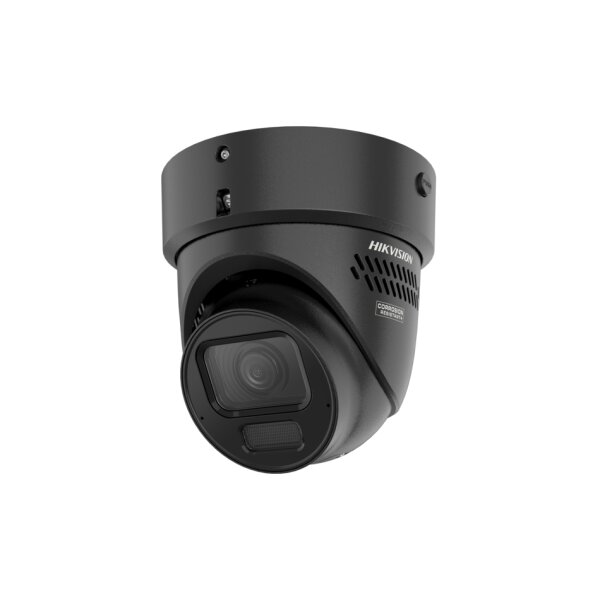 Hikvision DS-2CD2H47G3-LIZS2UY/SL(2.8-12)O-STDBLK Netzwerk Varifokal Turret, 4MP, 2,8-12mm, Weißlicht, Infrarot, ColorVu, Mic, Anti-Korrosion, IP67, schwarz