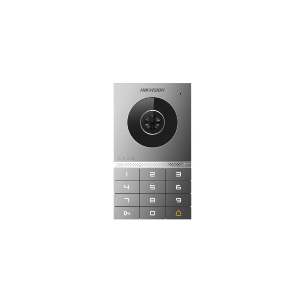 Hikvision DS-KV7023EY-IME2(O-STD) 2-Draht-HD-Villa Türstation, 2MP Kamera, PIN Codefeld, Plug&Play, M1 Kartenleser, IP65
