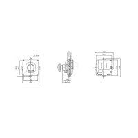eneo ISM-52F0021WMB "1/2,8"" Netzwerk Platinenkamera 1920x1080, Tag/Nacht, WDR, 2,1mm, H.265, PoE, 12VDC"