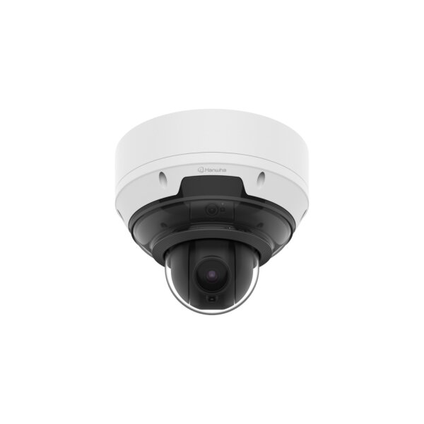 Hanwha Vision PNM-C19183RVTP Netzwerk Multidirektionale Kamera, 4MP PTZ, 3x 5MP, IR, 5,42-98,29 IP66, IK10, PoE++