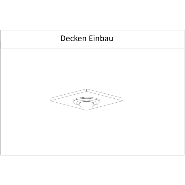 Dahua - PFB5201C - Zubehör - Deckeneinbau Halter