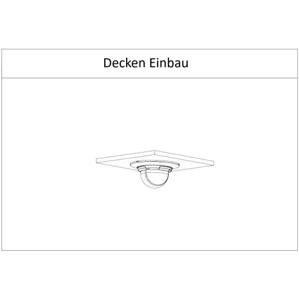 Dahua - PFB5310C - Zubehör - Deckeneinbau Halter
