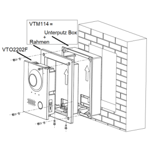 Dahua - VTM114-Black - Unterputz Box