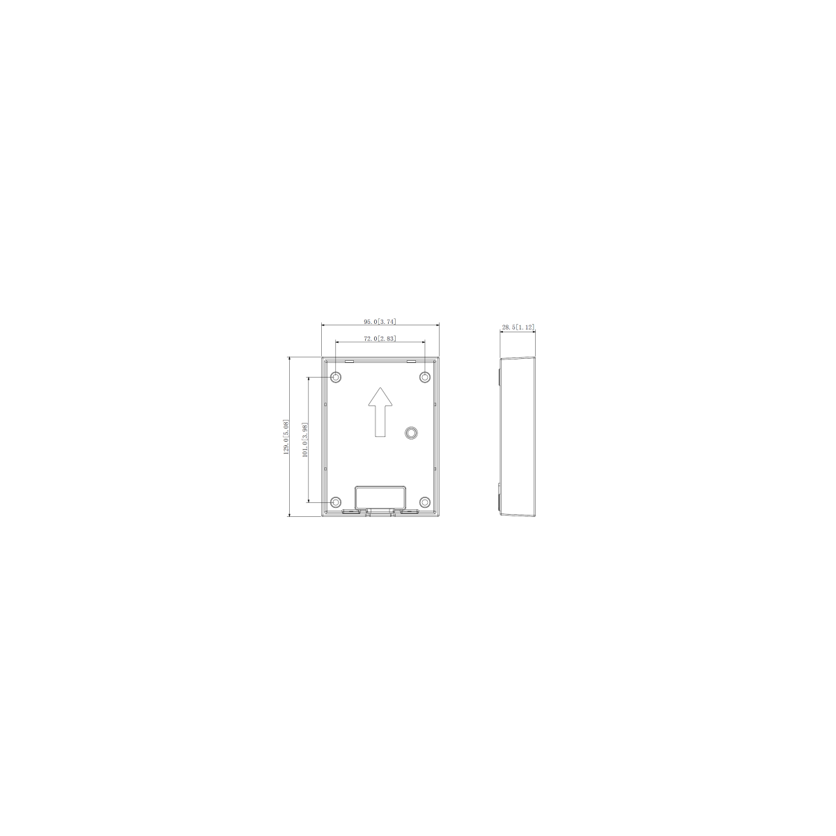 Dahua - VTM115-Black - Aufputz Box box