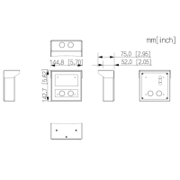 Dahua - VTM75 - 1 Modul Aufputz Regendach