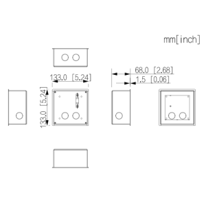 Dahua - VTM79 - 1 Modul Unterpuz Box