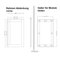 Dahua - VTM25P2 - 2 Modul Rahmen - Black