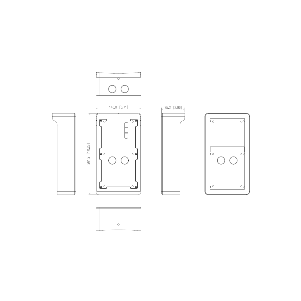 Dahua - VTM26R2 - 2 Modul Aufputz Regendach - B
