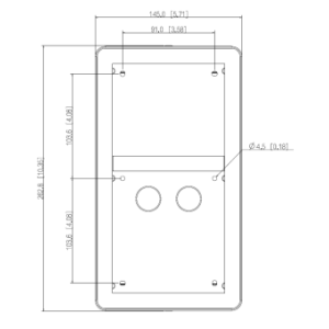 Dahua - VTM26R2 - 2 Modul Aufputz Regendach - B