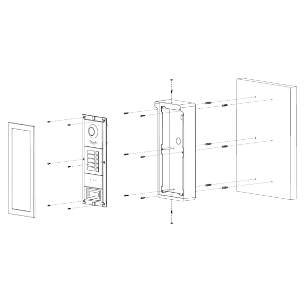 Dahua - VTM27R3 - 3 Modul Aufputz Regendach - Black