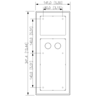 Dahua - VTM27R3 - 3 Modul Aufputz Regendach - Black