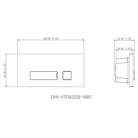 Dahua - VTO4202FB-MB1 - 1 Knopf Modul - Black