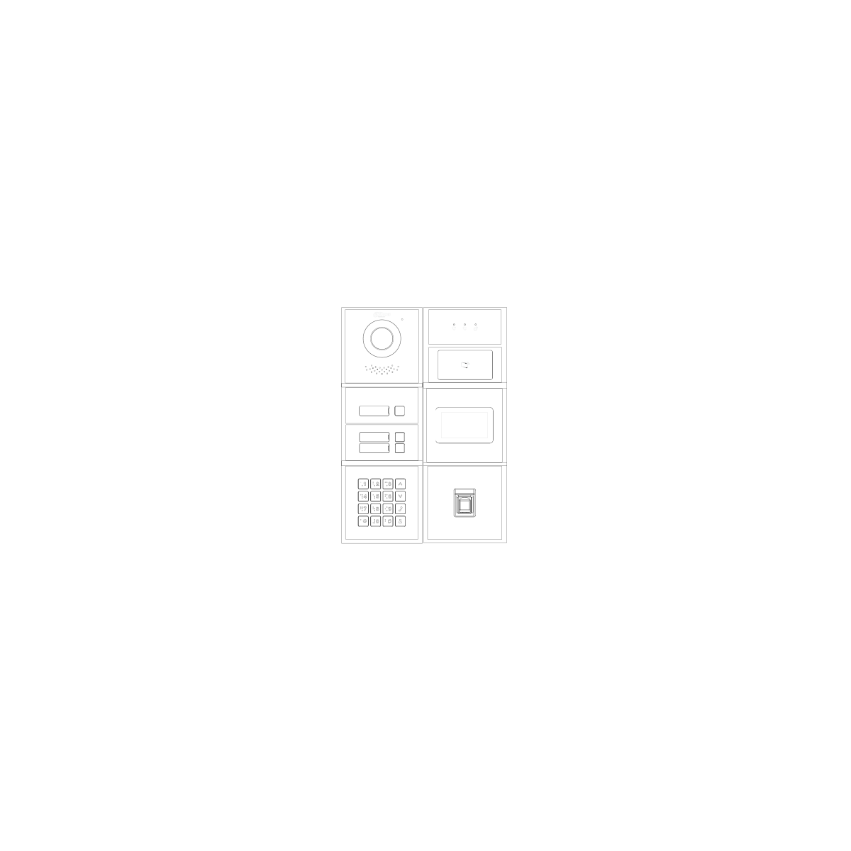 Dahua - VTO4202FB-MB5 - 5 Knopf Modul-Bl box