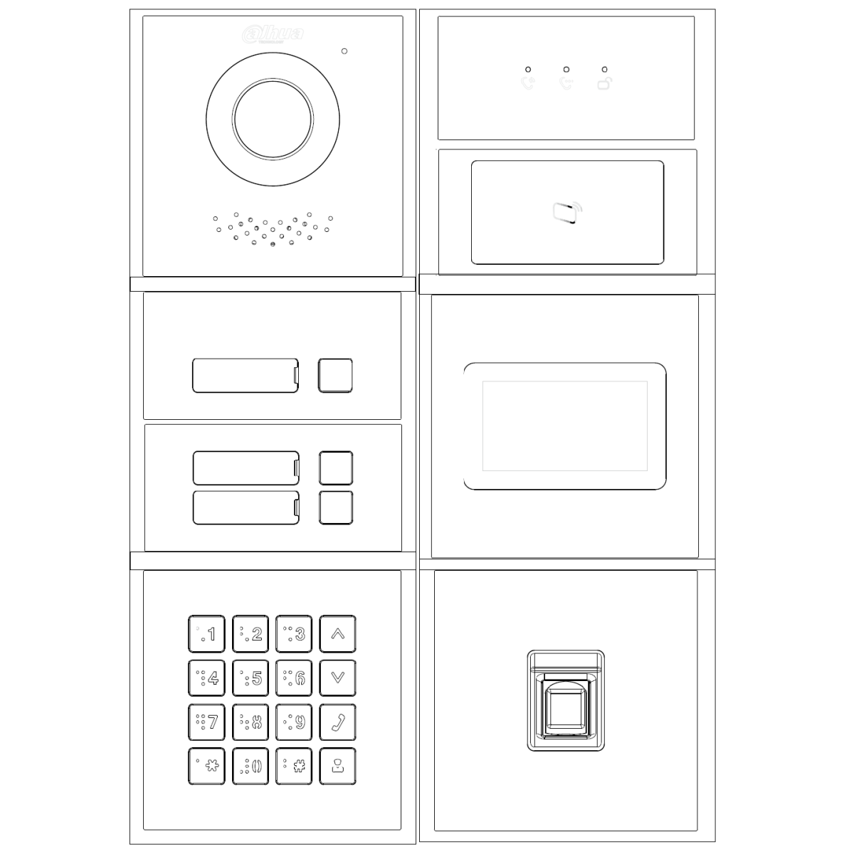 Dahua - VTO4202FB-ML - LED Anzeige Modul box