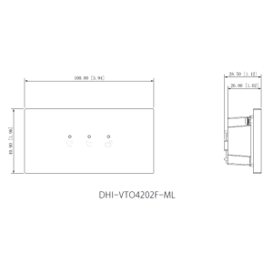 Dahua - VTO4202FB-ML - LED Anzeige Modul - Black