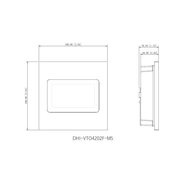 Dahua - VTO4202FB-MS - LCD Display Modul - Black