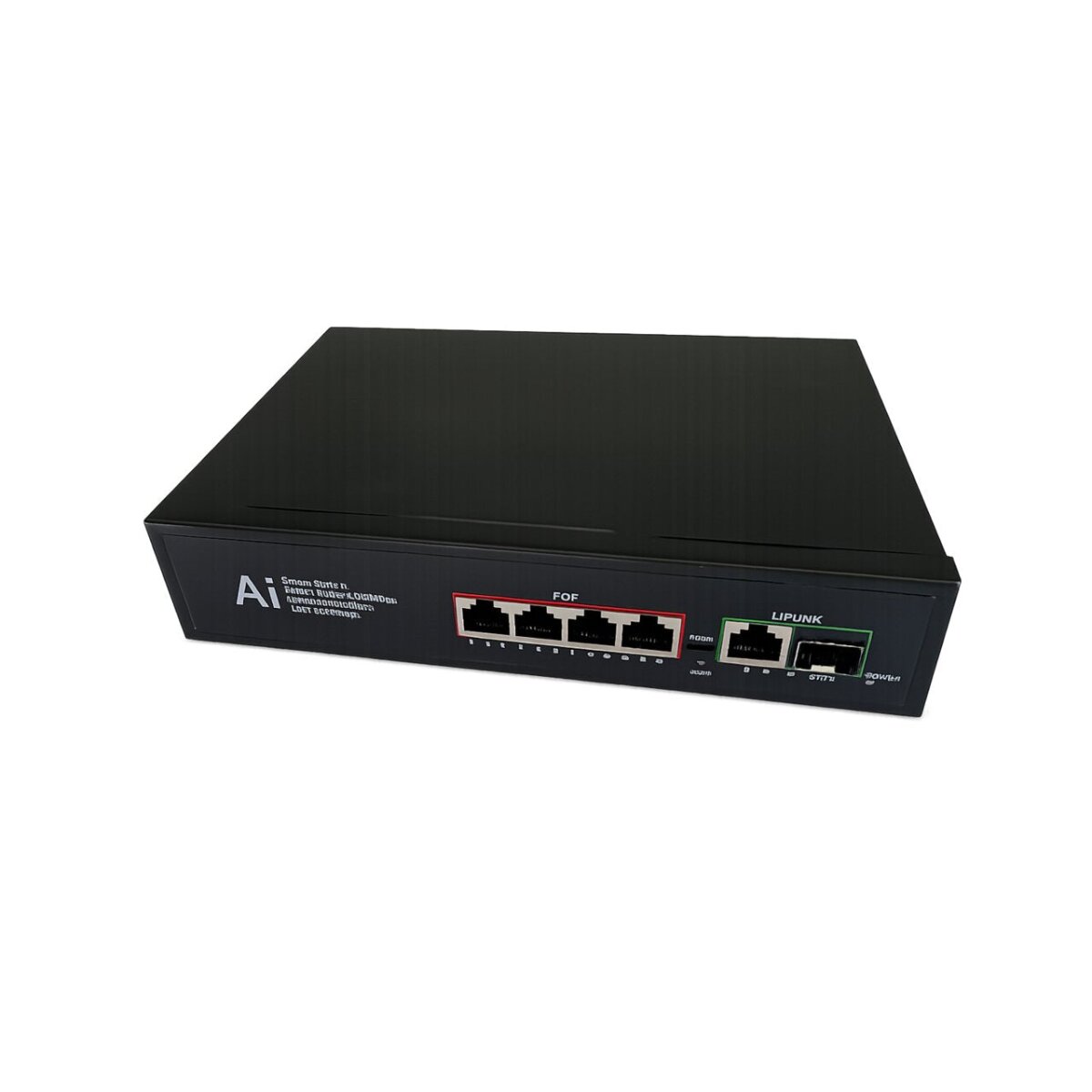 BWSwitch-1xGlasf. SFP 4xPOE BURG GARD