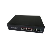 BWSwitch-1xGlasf. SFP 4xPOE BURG GARD