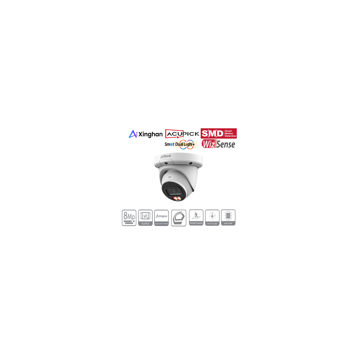 Dahua - IPC-HDW3849QMP-S-IL-0280B - IP - Eyeball