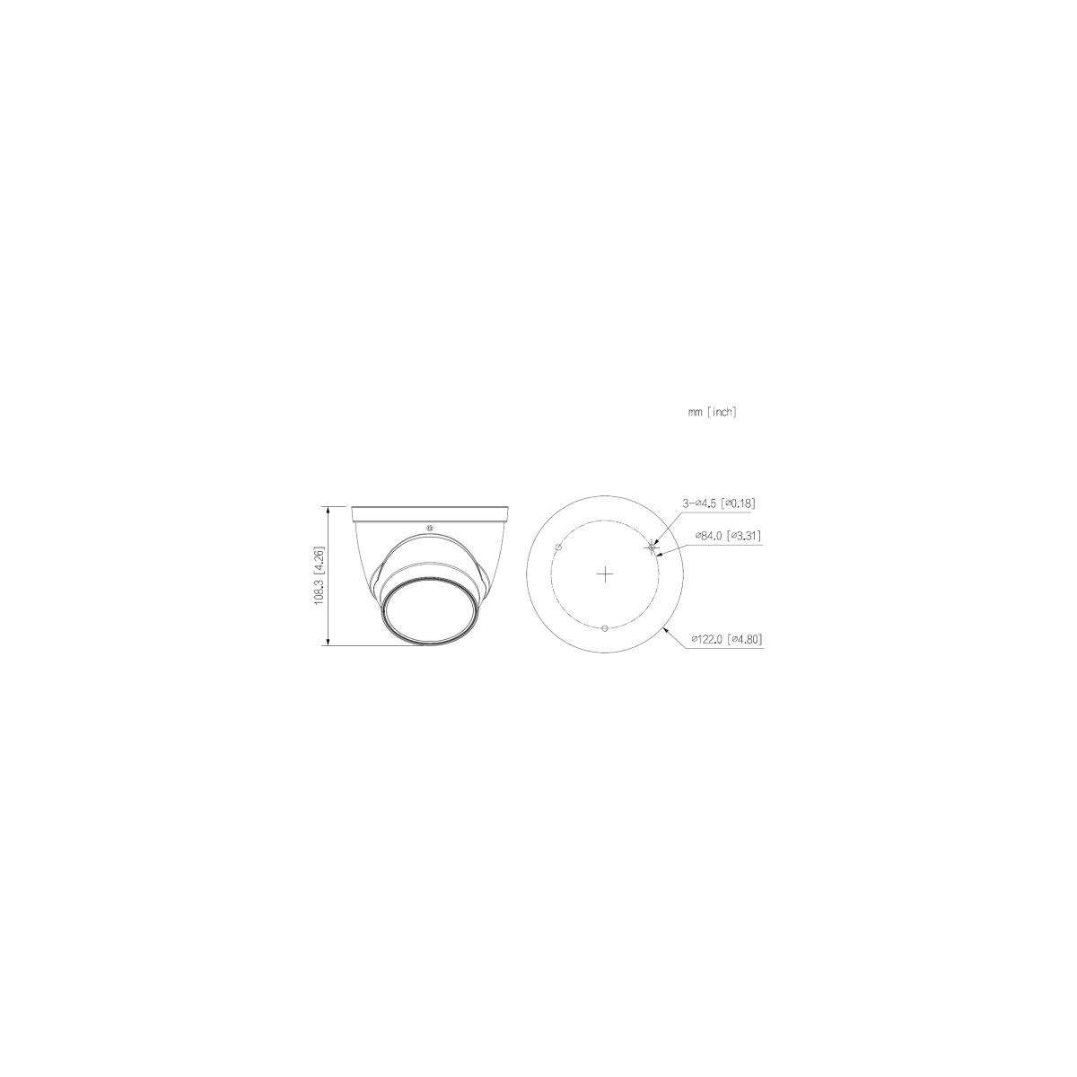 Dahua - IPC-HDW3849TP-ZS-IL -IP - Eyebal box