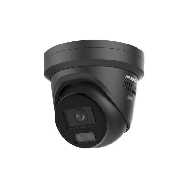 Hikvision DS-2CD23126G3-IS2UY/SL(2.8)eFO-STDBLACK Netzwerk Fix Turret Kamera, 12MP, 2,8mm, DarkFighter, AcuSense, Stroboskoplicht, Infrarot, Mic, IP67, schwarz