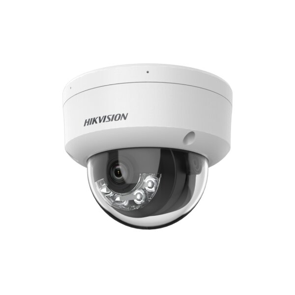 Hikvision DS-2CD1123G2-LIU(2.8mm)(O-STD) Netzwerk Dome Kamera, 2MP, 2,8mm, Mic, IR, Weißlicht, IP67, weiß