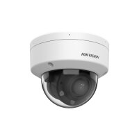 Hikvision DS-2CD1723G2-LIZSU(2.8-12mm)(O-STD) Netzwerk Varifokal Dome Kamera, 2MP, Mic, IR, Weißlicht, IP67, weiß