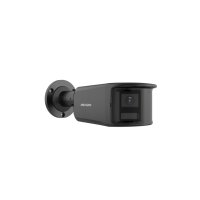 Hikvision DS-2CD2T43G2P-LISU/SL(180°)(O-STD)/BLACK Netzwerk Panorama Bullet Kamera, 4MP, 180° Sichtfeld, Mic, IR, Weißlicht, IP67, schwarz