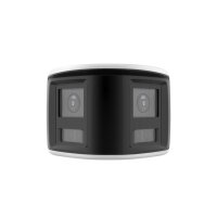 Hikvision DS-2CD2T43G2P-LISU/SL(180°)(O-STD)/BLACK Netzwerk Panorama Bullet Kamera, 4MP, 180° Sichtfeld, Mic, IR, Weißlicht, IP67, schwarz