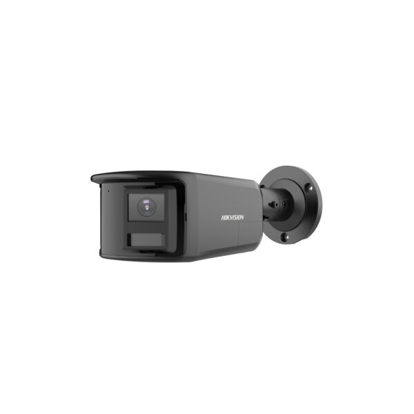 Hikvision DS-2CD2T83G2P-LISU/SL(180°)(O-STD)/BLACK Netzwerk Panorama Bullet Kamera, 8MP, 180° Sichtfeld, Mic, IR, Weißlicht, IP67, weiß