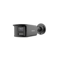 Hikvision DS-2CD2T83G2P-LISU/SL(180°)(O-STD)/BLACK Netzwerk Panorama Bullet Kamera, 8MP, 180° Sichtfeld, Mic, IR, Weißlicht, IP67, weiß
