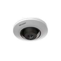 Hikvision DS-2CD3956G2-IS(1.05mm)(O-STD) Netzwerk Fix Dome Fisheye Kamera, 5MP, 1,05mm, Mic, IR, Indoor