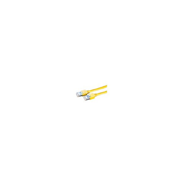 DÄTWYLER Patchkabel Cat.5e (Class D) S/UTP, CU 5502 flex PVC, Hirose TM11, gelb, 0,5 m