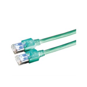 DÄTWYLER Patchkabel Cat.5e (Class D) S/UTP, CU 5502 flex PVC, Hirose TM11, grün, 1 m