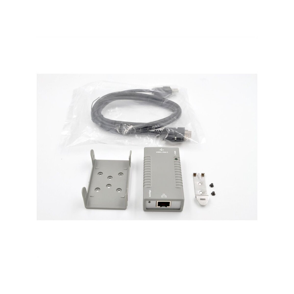 EXSYS EX-1321-4K USB 3.0 zu Ethernet 1Gigabit mit 4KV...