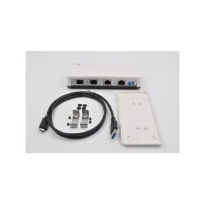 EXSYS EX-1329 USB 3.0/3.1 Gen1 zu 4 x Ethernet 1Gigabit