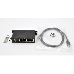 EXSYS EX-1330M USB 3.0/3.1 Gen1 zu 4 x Ethernet 1Gigabit Din-Rail