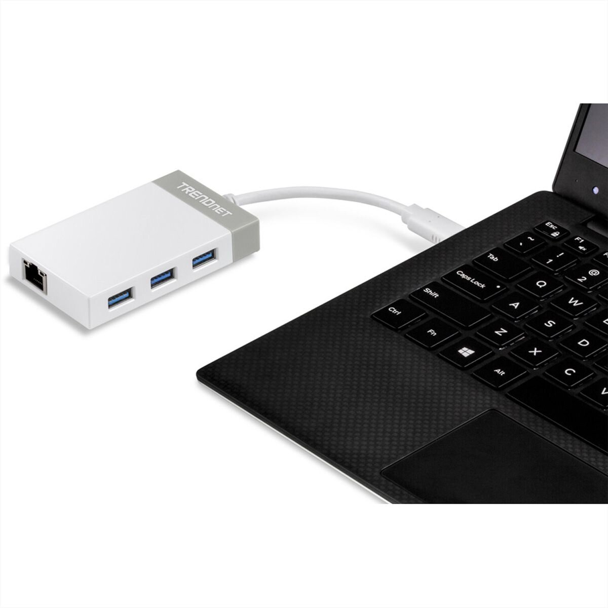 TRENDnet TUC-ETGH3 USB-C to Gigabit Ethernet Adapter + USB H